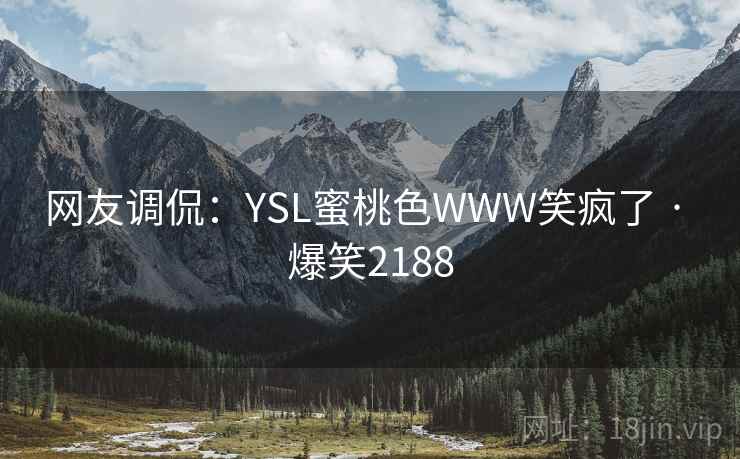 网友调侃：YSL蜜桃色WWW笑疯了 · 爆笑2188